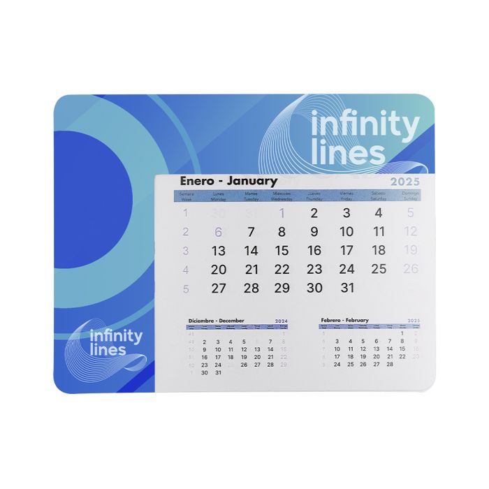 Alfombrilla Calendario Hojas Blancas