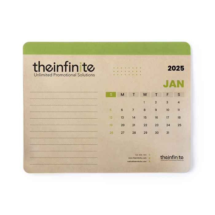 Alfombrilla Calendario Hojas Kraft