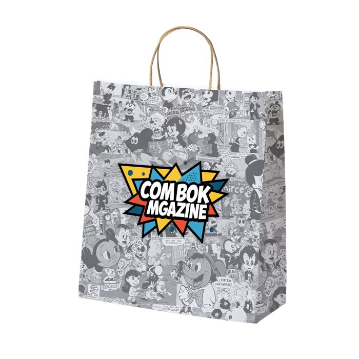 Bolsa Papel 100 g/m² Asas Torcidas 32 x 40 + 12 cm