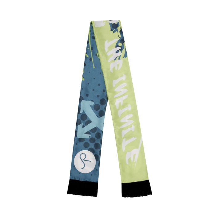 Bufanda Satén Doble Capa 65 g 13 x 135 cm + 5 cm Flecos