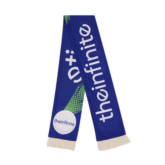 Bufanda Malla De Poliéster De Doble Capa 85 g 18 x 140 cm + 7 cm Flecos