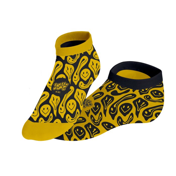 Par de Calcetines Tobilleros Jacquard Algodón/ Poliéster/ Elastano