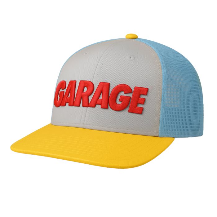 Gorra Trucker 6 Paneles Visera Plana 60% Algodón + 40% Poliéster 270 g/m² . Rejilla Poliéster