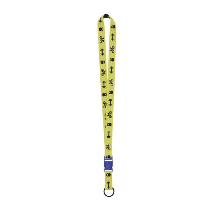 Lanyard Poliéster Logo Tejido Con Mosquetón