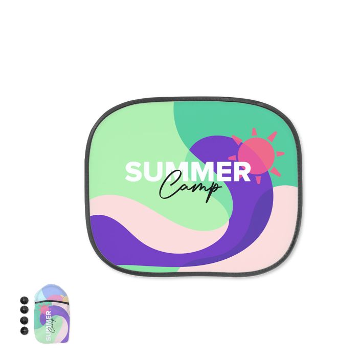 Parasol Poliéster Ventanilla 2 Piezas Plegable