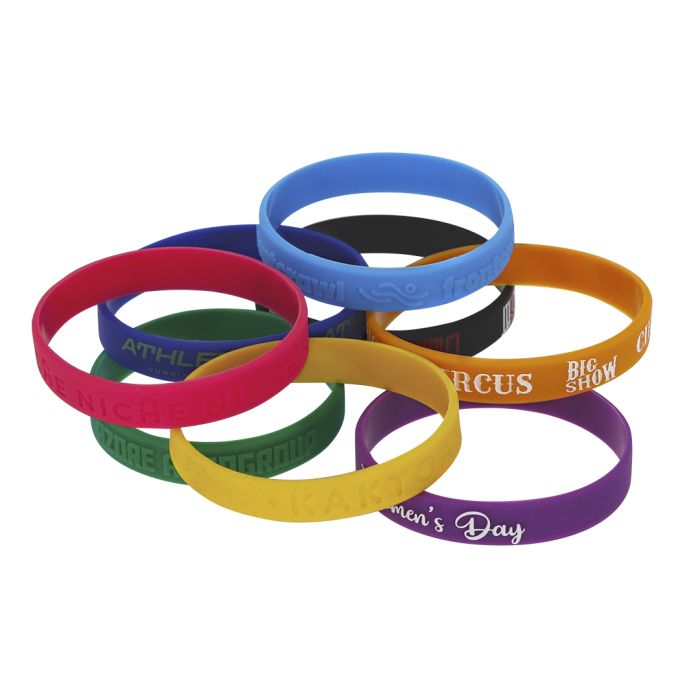 Pulsera Silicona 12 mm ancho x 2 mm grosor