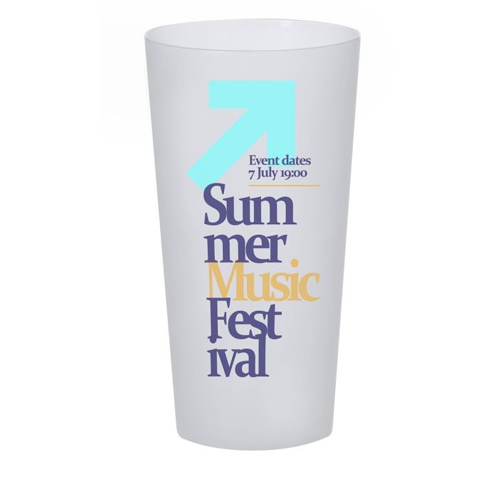 Vaso Reutilizable PP 500 ml Alto