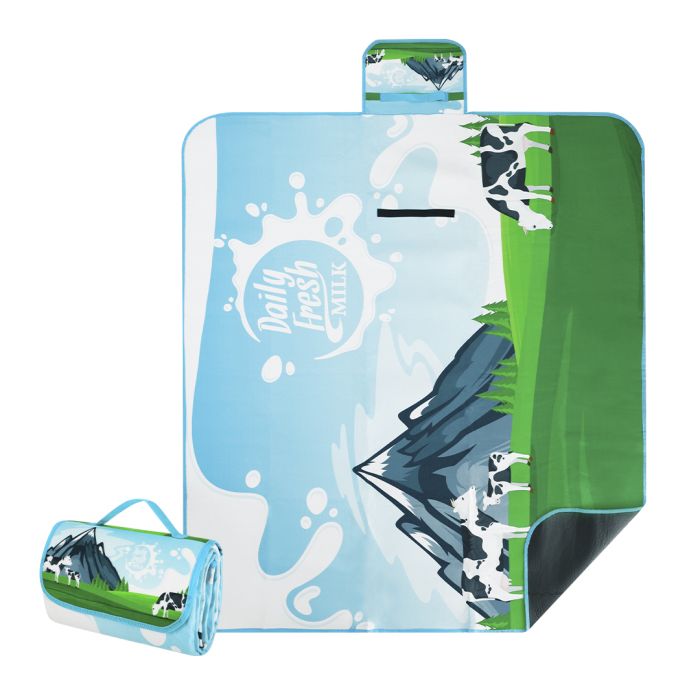 Manta Picnic Forro polar. 130 x 150 cm. Acolchada