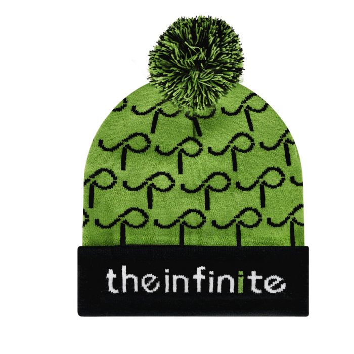 Gorro Beanie Acrílico Jacquard Dobladillo Bola 2 Capas