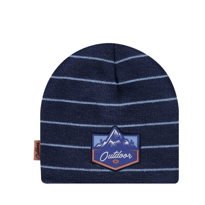 Gorro Beanie Acrílico Rayas 2 Capas