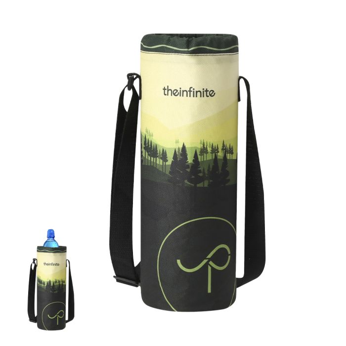 Nevera Botella 600D + PEVA + Espuma. 28 cm x 10,5 cm diam