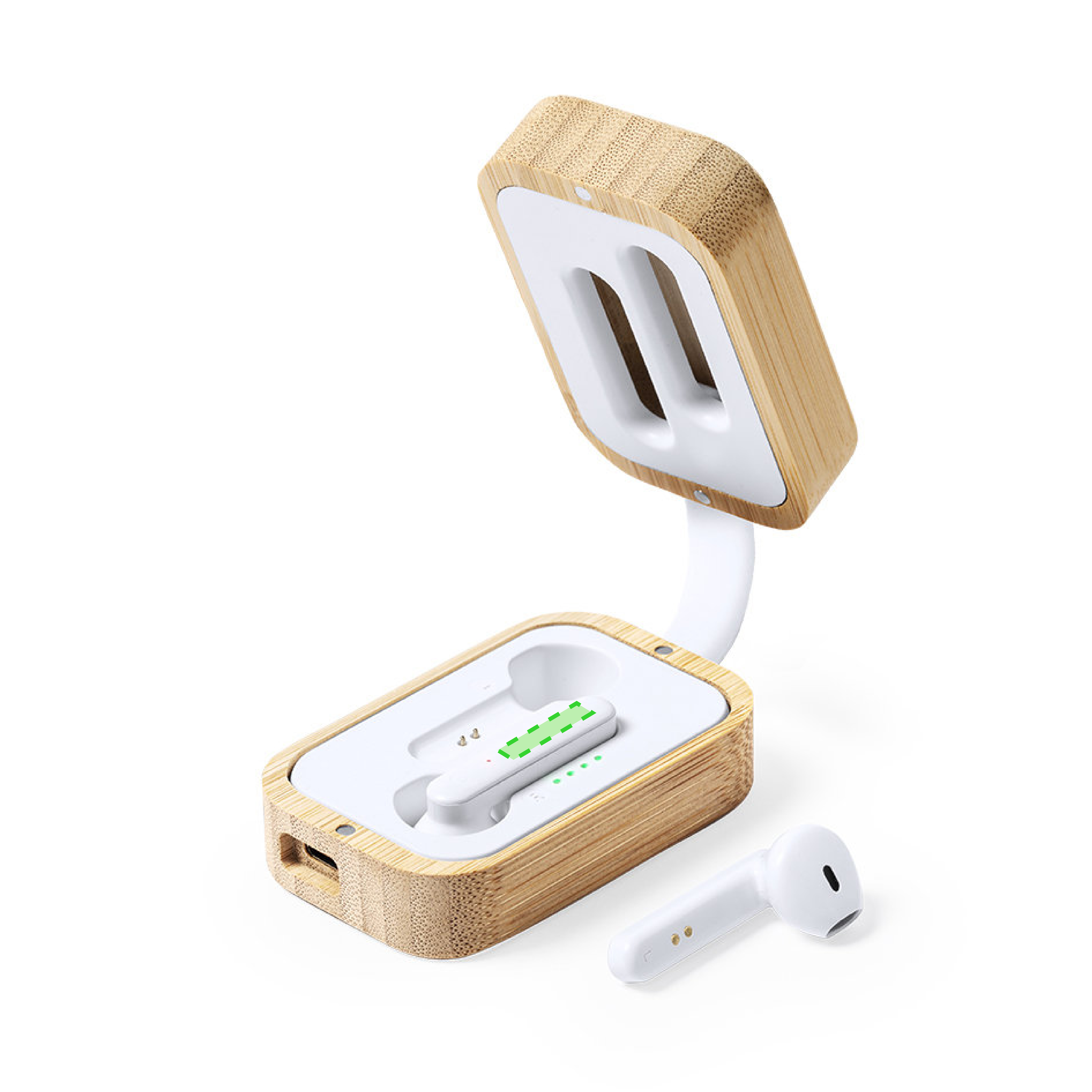 En el auricular derecho